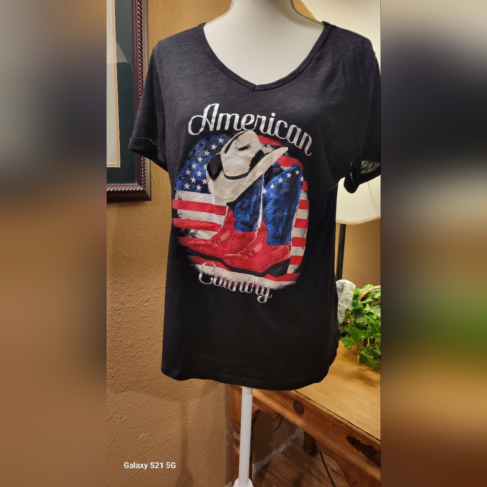 Cato, Large American Country Tee
